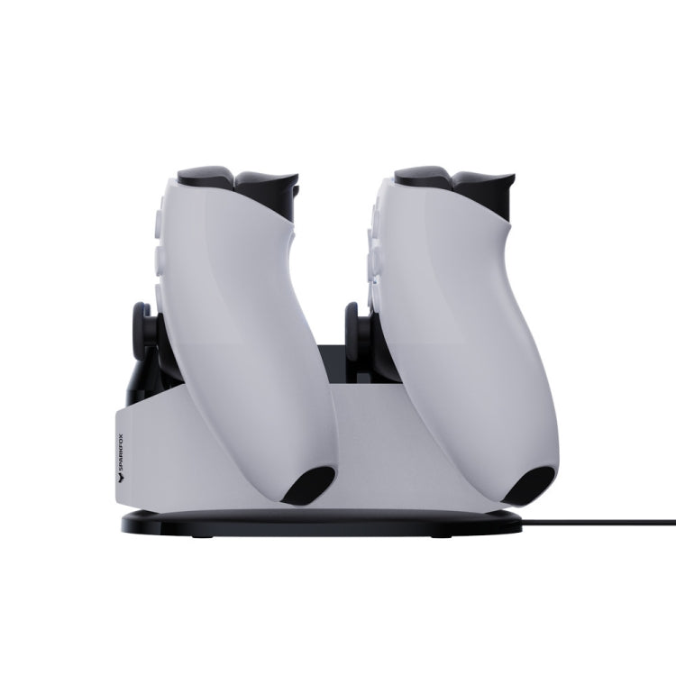 SPARKFOX W20P508 Dual Charger With Contacts Wireless Handle Charger For PS5, Style: Charger+Data Cable+Charging Plug by buy2fix