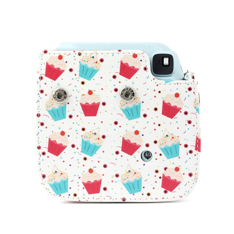 Full Body Camera PU Leather Case Bag with Strap for FUJIFILM instax mini 9 / mini 8+ / mini 8(Dessert Series) by buy2fix