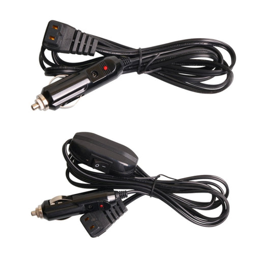Car Compressor Refrigerator Line 12/24V Semiconductor Refrigerator Power Cord Cigarette Lighter Line, Specification: Without Switch 2m by buy2fix