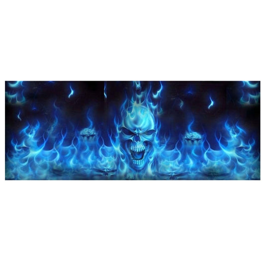 D-738 Burning Skull Car Rear Window Sticker Color Graphic Sticker, 135x36cm by buy2fix