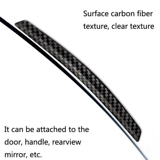3 Sets DM-047 Rearview Mirror Carbon Fiber Anti-Scratch Door Anti-Collision Strip by buy2fix