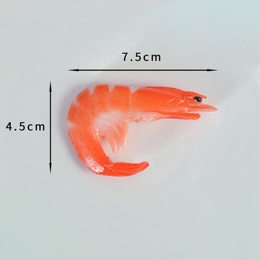 3 PCS Simulation Shrimp Camera Props Children Play House Toys(Big Red Shrimp) by buy2fix
