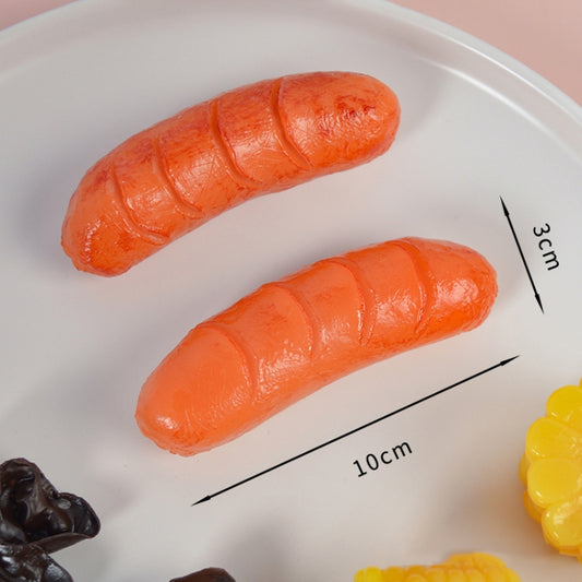 3 PCS Hot Dog Simulation Food Model Photo Photography Props by buy2fix