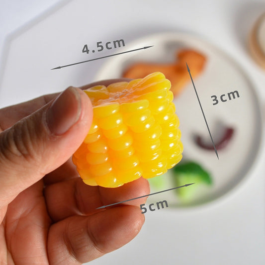 4 PCS Corn Simulation Food Model Photo Photography Props by buy2fix