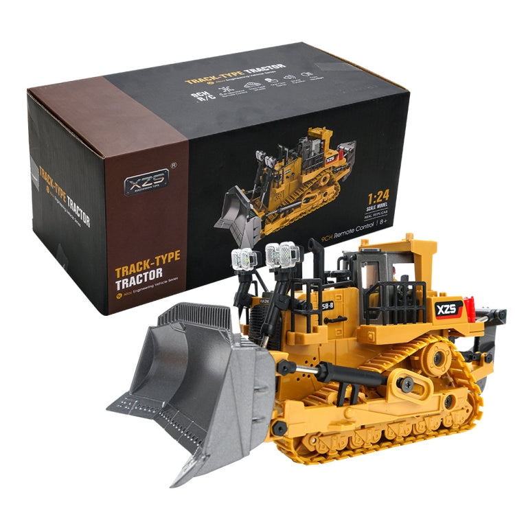 2.4G Remote Control Nine-Channel Crawler Heavy Bulldozer Children Remote Control Toy Alloy Excavator, Proportion: 1:24(1031 Alloy Version) by buy2fix