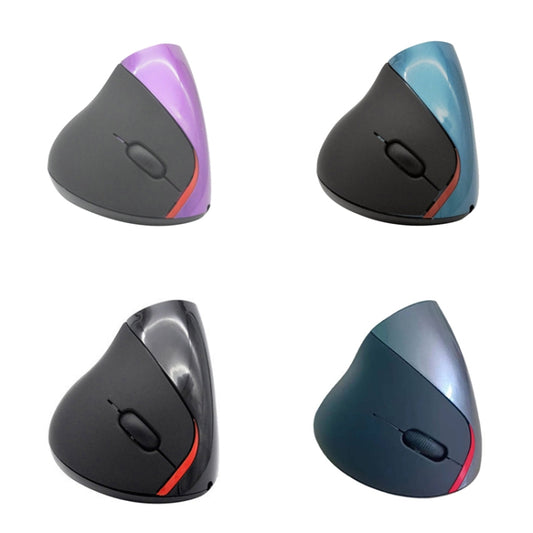 HH-111 5 Keys Wireless Vertical Charging Mouse Ergonomics Wrist Protective Mouse(Purple) by buy2fix