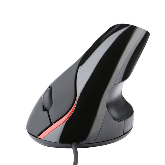 JSY-12 5 Keys USB Wired Vertical Mouse Ergonomic Wrist Brace Optical Mouse(Black) by buy2fix