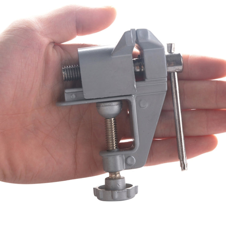5893 Portable Mini Aluminum Alloy Table Pliers Bench Vise Manual DIY Tool, Random Style by buy2fix