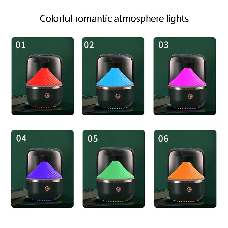 HX-930 Home Bedroom Round Mirror Essential Oil Aromatherapy Machine Ultrasonic Atomization Hydrating Spray Humidifier(Black) by buy2fix