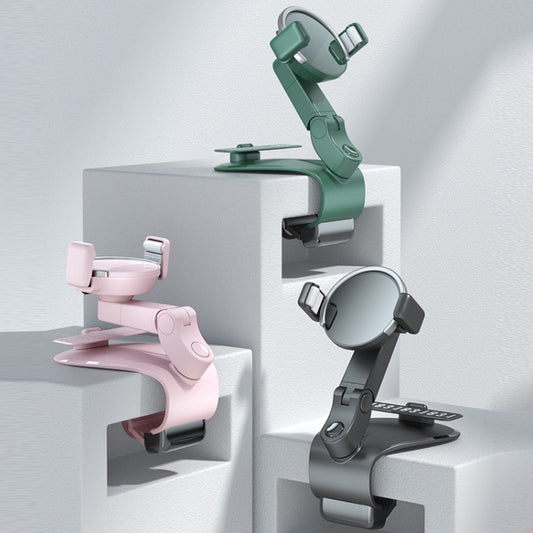 ZJ088 Car Mobile Phone Bracket Car Central Control Instrument Panel Rearview Mirror Multifunctional AR Navigation Bracket(Pink) by buy2fix