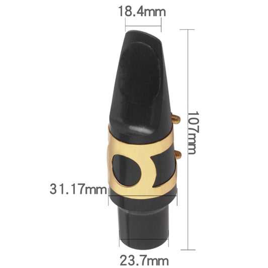 Saxophone Mouthpiece + Hat Clip Wind Instrument Accessories, Specification: Tenor by buy2fix