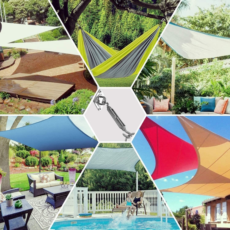 24 in 1 304 Stainless Steel Fixed Shade Sail Accessories Diamond Buckle Flower Basket Spring Buckle, Spec: M6 Set by buy2fix