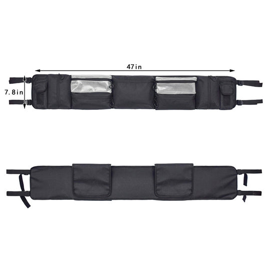 Large-Capacity Car Outdoor Bag Practical And Wear-Resistant Riding Front Bag(Black) by buy2fix