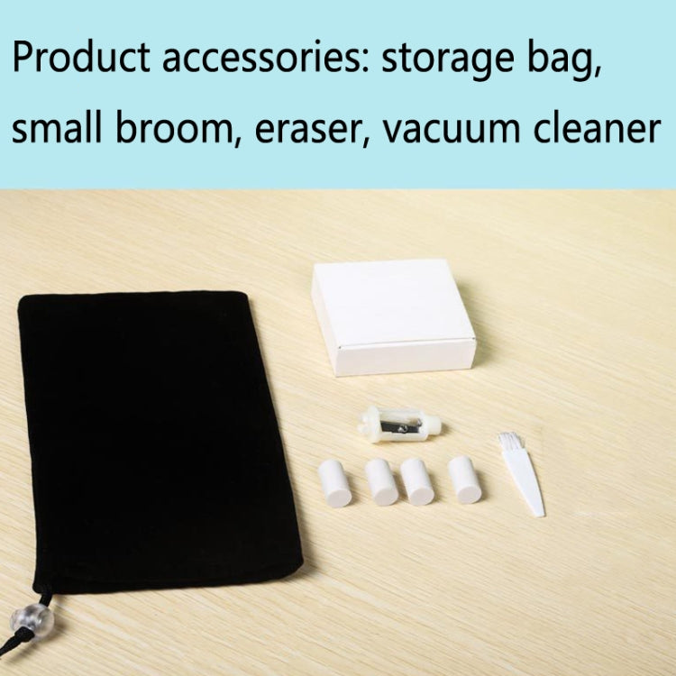 XCQ-01 Multifunctional Desktop Vacuum Cleaner with Pencil Sharpener Function(White) by buy2fix
