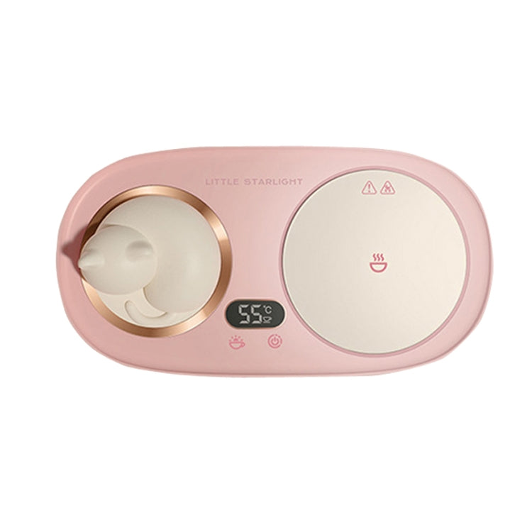 Household Smart Thermal InsulationTemperature Coaster Desktop Bedroom Office Heating Warming Coaster, US Plug(Pink) - Vacuum Thermoses & Cups by buy2fix | Online Shopping UK | buy2fix