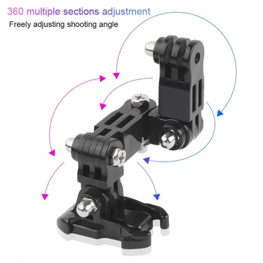 2 Set Cycling Helmet Adhesive Multi-Joint Arm Fixed Mount Set for GoPro Hero11 Black / HERO10 Black / GoPro HERO9 Black / HERO8 Black / HERO7 /6 /5 /5 Session /4 Session /4 /3+ /3 /2 /1, DJI Osmo Action and Other Action Cameras Style 4 by buy2fix