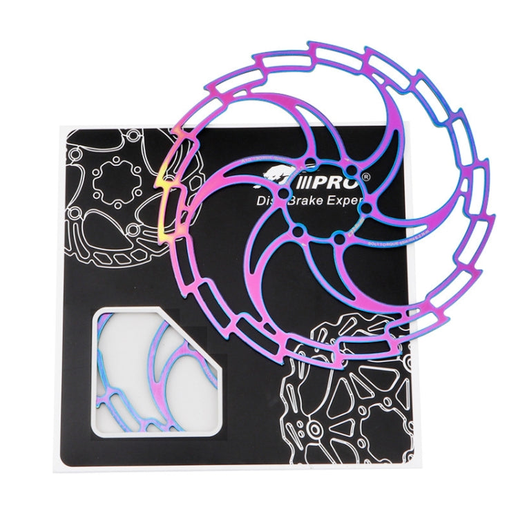 IIIPRO Bike Disc Mountain Bike Hollow Disc Dish Six Nail Brake Pad, Style: 203mm by buy2fix