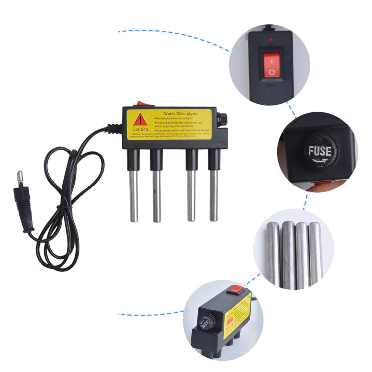 2 PCS Household Electrolyzer Test Electrolysis Water Tools Water Purity Level Meter PH Testing Tool Water Quality Tester(EU Plug) by buy2fix