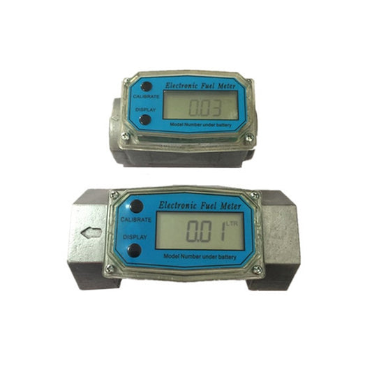 BD-H01 Electronic Display Turbine Flow Meter Metering Diesel Kerosene Methanol Urea Flow Meter Count Flow Meter, Specification: 1.5 Inch by buy2fix