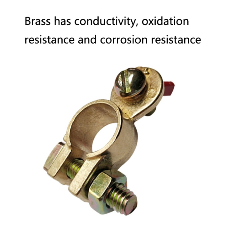1 Pair T018 Automobile General Brass Battery Clamp Battery Connector Cable Connector by buy2fix