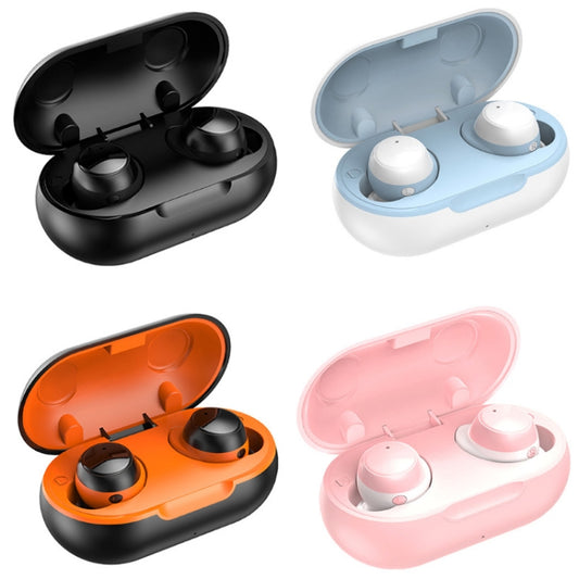 TWS-22 Bluetooth 5.0 In-Ear Sports Waterproof Noise Cancelling Touch Control Mini Headphones(Pink) by buy2fix