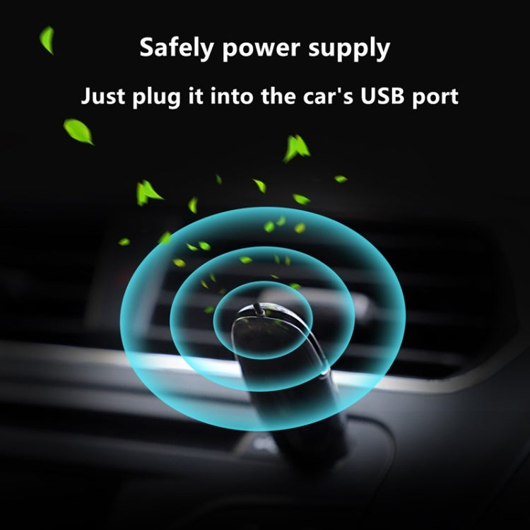 EP204 Portable USB Car Negative Ion Air Purifier(Black) by buy2fix
