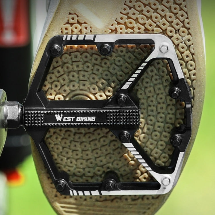 WEST BIKING Bicycle Aluminum Alloy Chromium Molybdenum Steel Axle Pedal(Black) by WEST BIKING