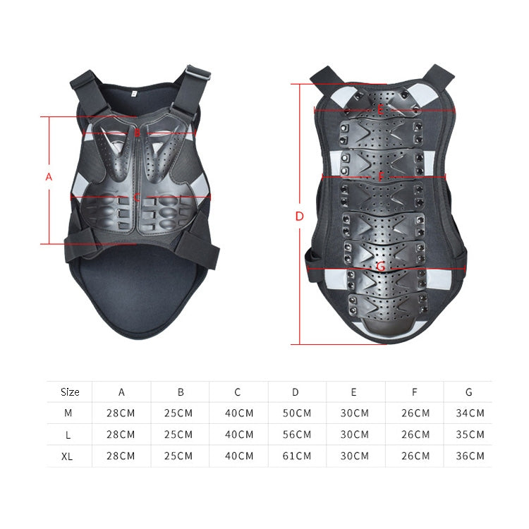 GHOST RACING GR-HJY08 Motorcycle Adult Protective Gear Anti-Fall Riding Clothes Hard Shell Protective Vest Suit, Size: XL(Black) by GHOST RACING
