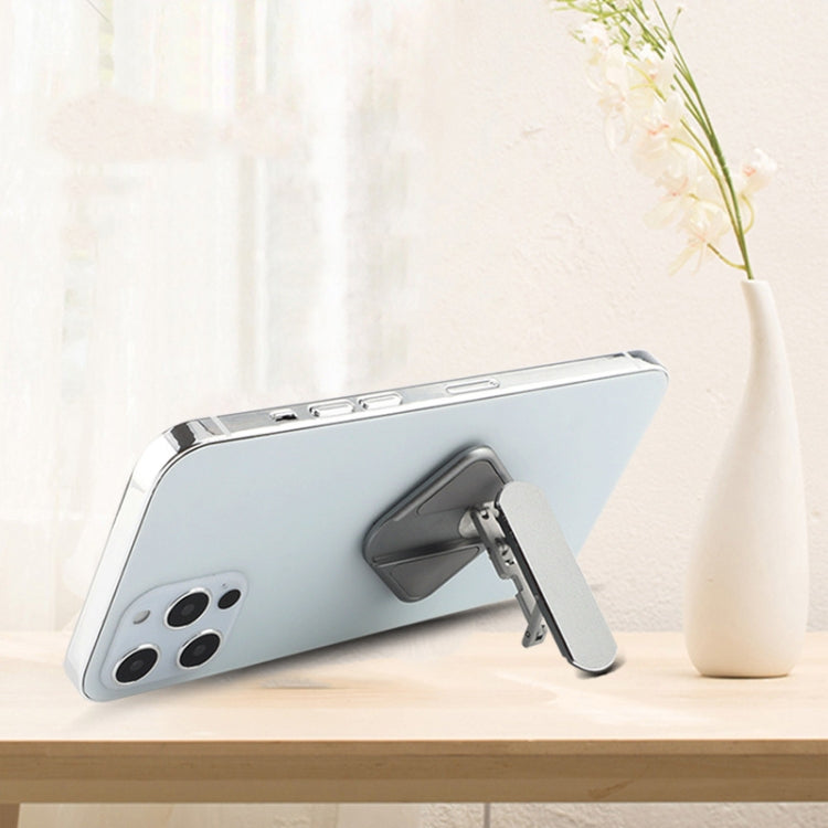 Aluminum Alloy Car Mobile Phone Bracket Portable Phone Desktop Folding Frame(Grey) by buy2fix