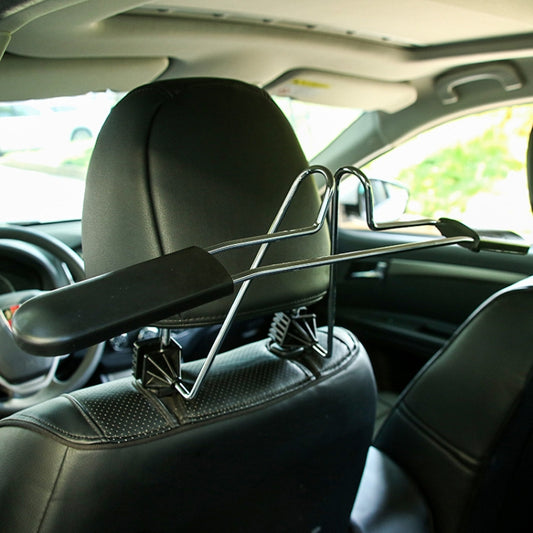 Automobile Stainless Steel Retractable Drying Rack Suit Hanger, Colour: Black by buy2fix
