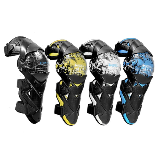 GHOST RACING GR-HX05 Motorcycle Riding Protective Gear Keep Warm Anti-Wind Anti-Fall Locomotive Knee Pad(White) by GHOST RACING