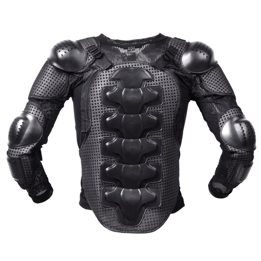 GHOST RACING F060 Motorcycle Armor Suit Riding Protective Gear Chest Protector Elbow Pad Fall Protection Suit, Size: M(Black) by GHOST RACING