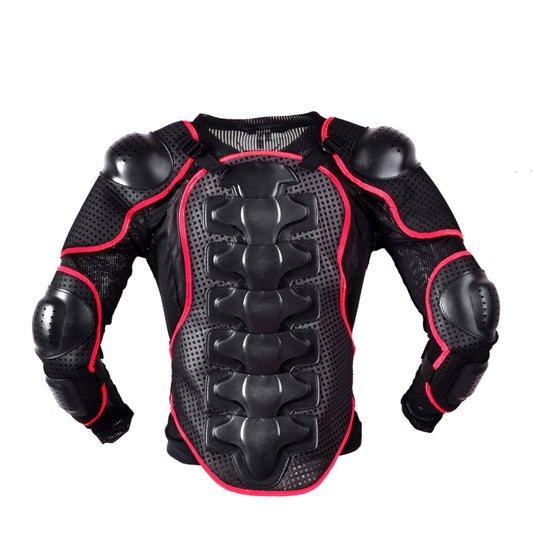 GHOST RACING F060 Motorcycle Armor Suit Riding Protective Gear Chest Protector Elbow Pad Fall Protection Suit, Size: XXXL(Red) by GHOST RACING
