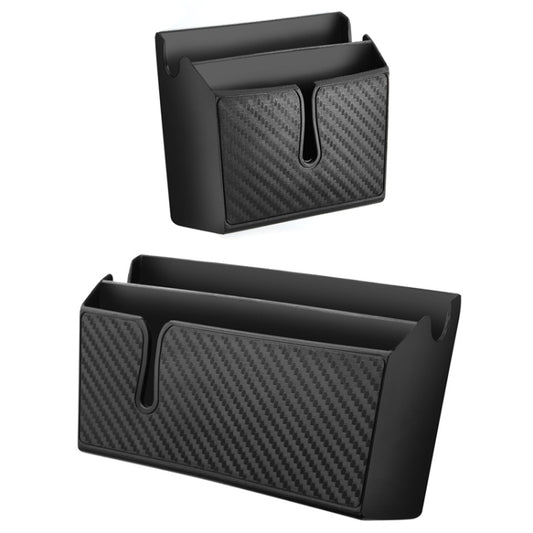 DM-020 Car Sticky Carbon Fiber Storage Bag Car Mobile Phone Storage Box Small by buy2fix