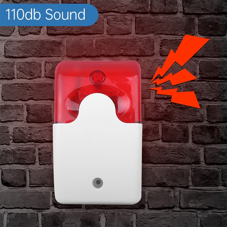 LY-103 Sound And Light Alarm Emergency Call For Help Connection Type Alarm, Specification: 220V (Red) by buy2fix