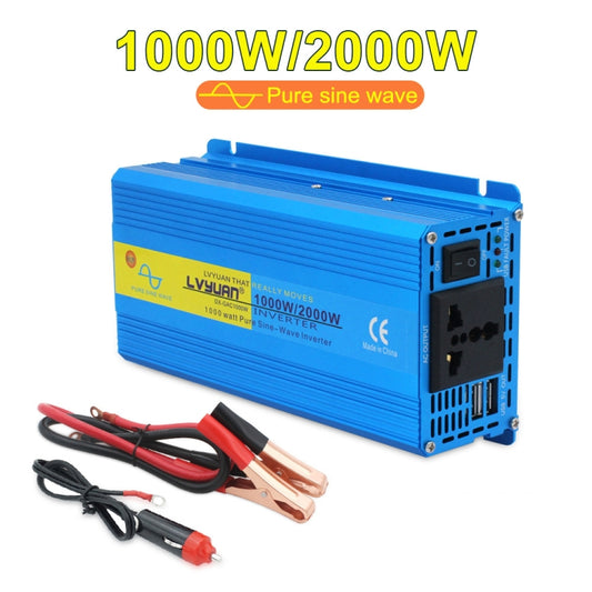 LVYUAN 2000W Car Home Pure Sine Wave Solar Inverter, Specification: 60V To 220V by buy2fix