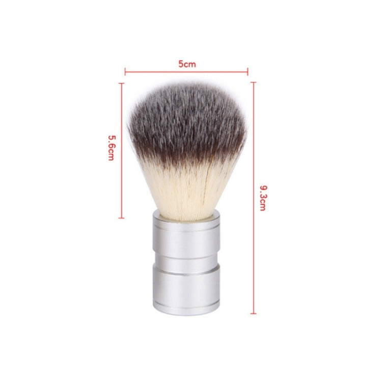 Stainless Steel Animal Hair Beard Brush Manual Stirring And Foaming Shaving Tool, Specification: Single Brush by buy2fix