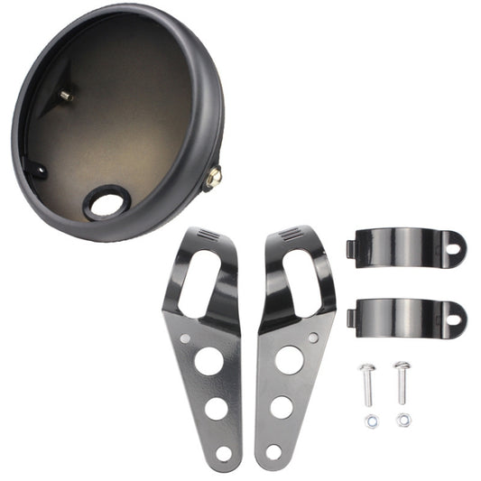 Motorcycle Headlights Rear Shell 7 Inch Front Headlight Modified Protection Lamp Housing by buy2fix