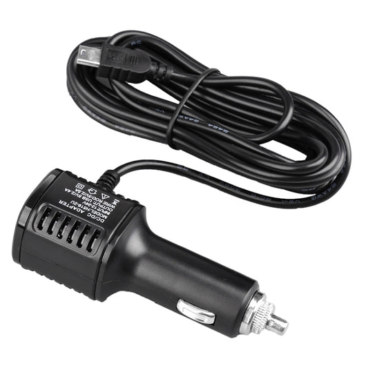 H519 Car Charger Driving Recorder Power Cord Dual USB With Display Charging Line, Specification: Mini Right Elbow by buy2fix
