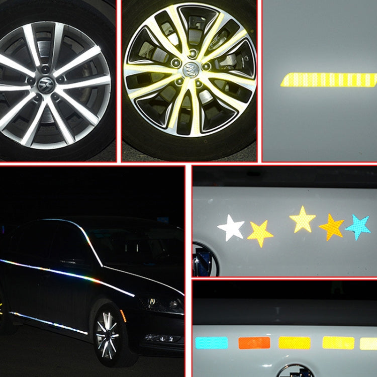 Motorcycle Bicycle broach Reflective Sticker Children Balance Scooter Luminous Sticker(Triangular White) by buy2fix