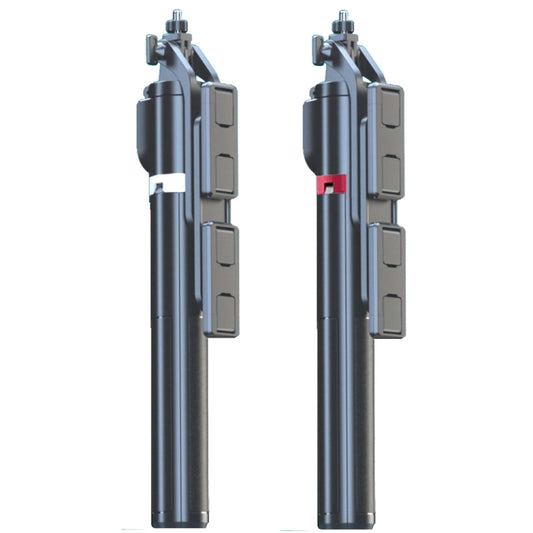 360-Degree Rotating Foldable Bluetooth Selfie Sticks Live Stand, Spec: P225 TK (Double Clip) by buy2fix