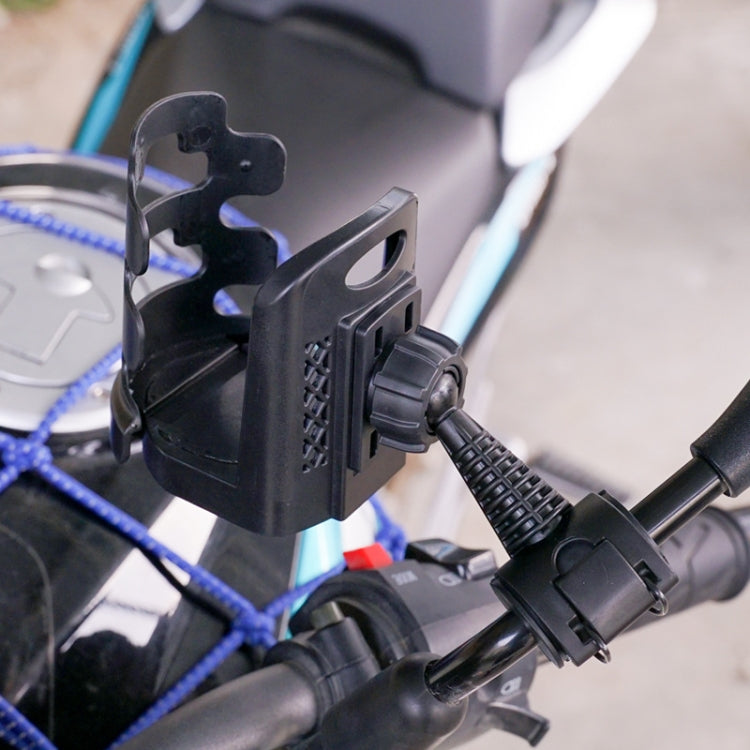 2 PCS SMCP-380 General Riding Cup Rack Motorcycle Bicycle Cup Holder(Handlebar Installation) by buy2fix