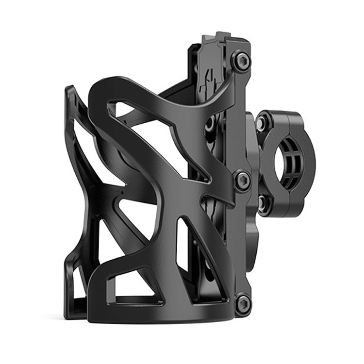 SMCP5456 Motorcycle Drink Holder Bicycle Cup Rack Kettle Frame Modified Accessories, Colour: With Pipe Clamp (Black) - Holders by buy2fix | Online Shopping UK | buy2fix