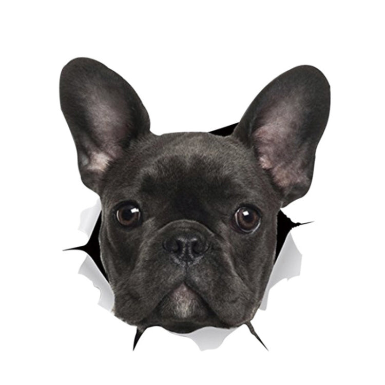 Personality Puppy 3D Car Stickers Waterproof Car Body Block Scratches Simulation Stickers(Black Dog) - 3D Creative Stickers by buy2fix | Online Shopping UK | buy2fix