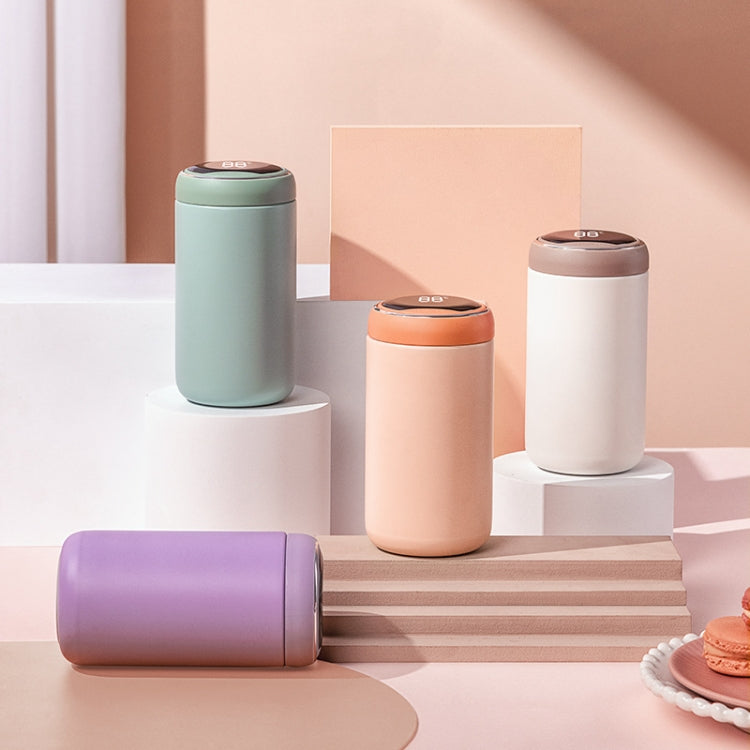 316 Stainless Steel Smart Vacuum Flask Children Portable Mini Display Temperature Cup Big Belly Cup(grey) by buy2fix