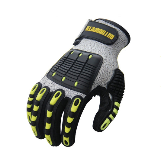 ROTOSAFETY RZT-HFZ20 Shock-Proof Anti-Smashing Anti-Cutting Anti-Collision Gloves TPR Mechanical Maintenance Fire Rescue Miners Mining Anti-Stab Gloves, Size: M by buy2fix