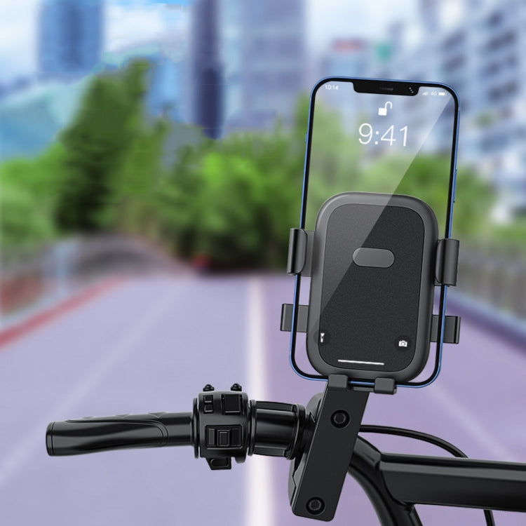 Q1 Motorcycle Mobile Phone Holder Metal Rearview Mirror Bicycle Bracket(Handlebar) by buy2fix
