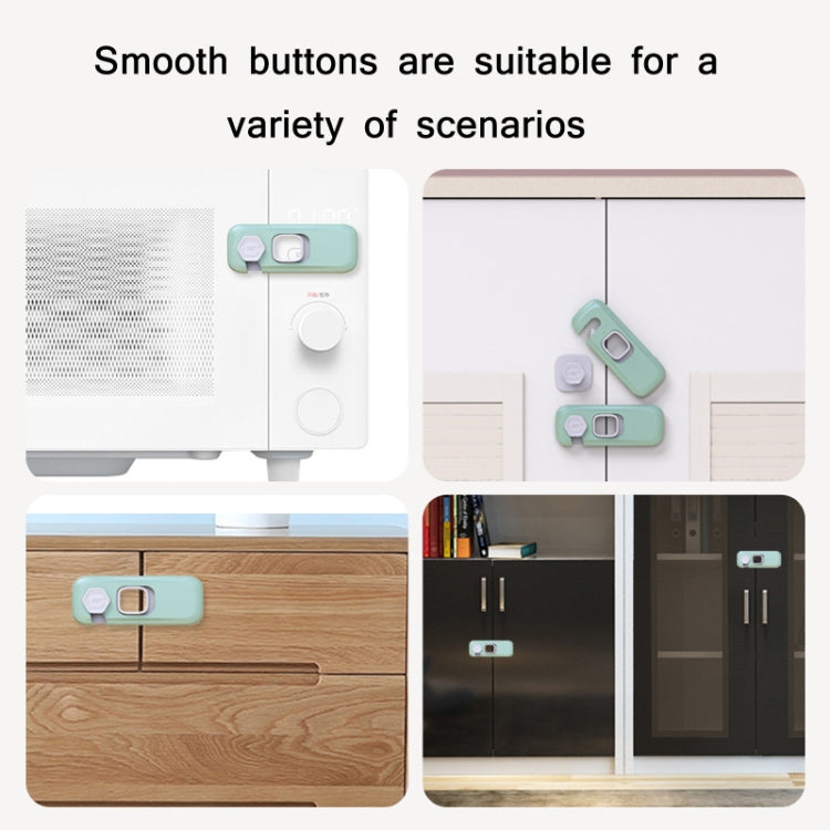 Children Anti-pinch Hand-opening Door Safety Lock(Green) by buy2fix