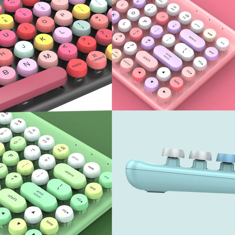 FV-W10 86-Keys 2.4G Wireless Keyboard and Mouse Set(Green Mixed) by buy2fix