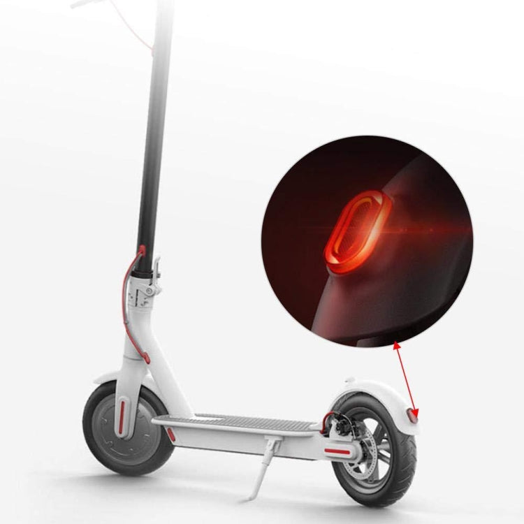 For Xiaomi Mijia M365 Scooter Rear Fending Plate Tail Light Brake Light With Cable & Chip(Black) by buy2fix